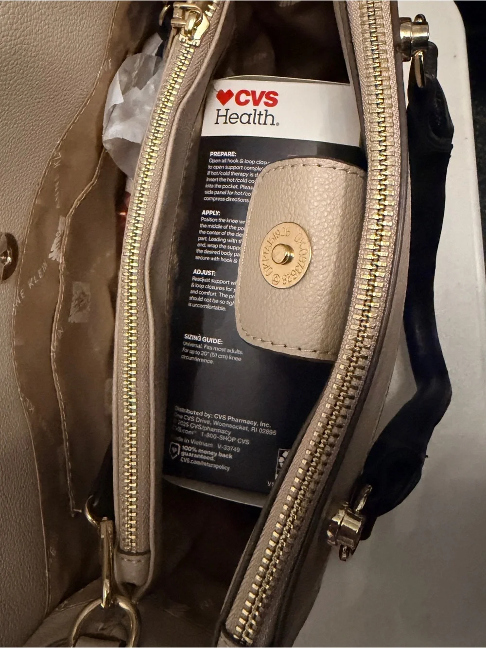 Anne Klein structured satchel